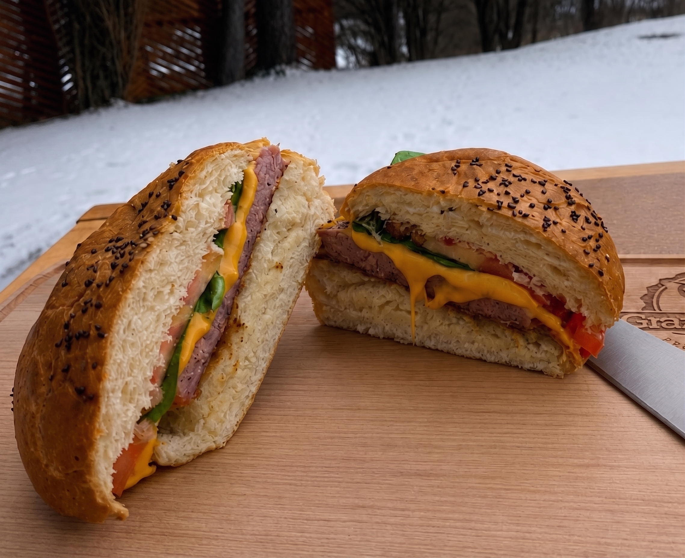 Hamburguesas artesanales de cerdo — elaboración propia Granja Porcina